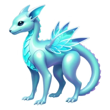 Futuristic Ethereal Modern Fakémon-creature-hybrid Full Body sticker