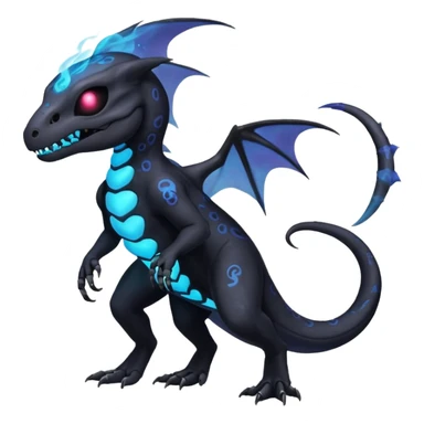 Nebulae Salandit-Duskull-Noibat-Fakémon-hybrid-creature (full body)  sticker