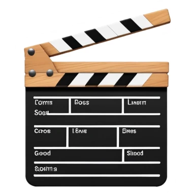 geometric abstract clapperboard, minimalist rectangle with line sticker