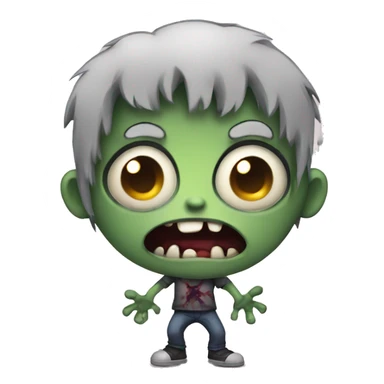 cute kind zombie sticker