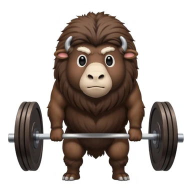 musk ox deadlifting sticker