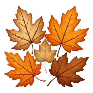 A kawai sticker autumn leaves around it, cozy fall colors (orange, brown, beige), playful and modern style, glossy finish, minimalistic but expressive, symbolizing a Fall Reading Challenge. sticker