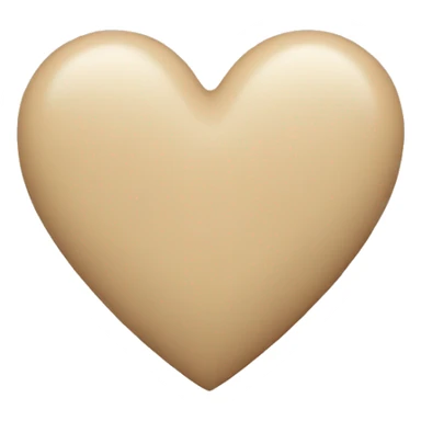 Beige heart sticker