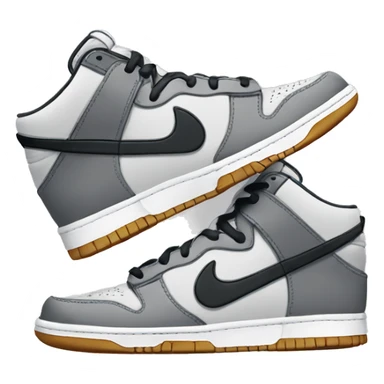 Grey Nike dunks sticker