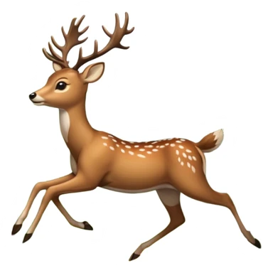 deer running sticker