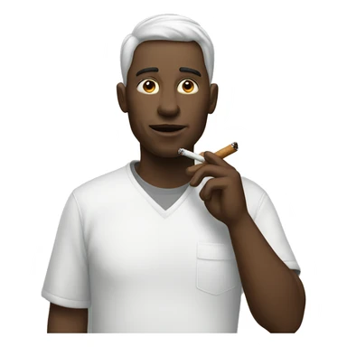 person smoking  sticker