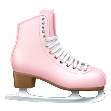 pastel pink ice skates sticker