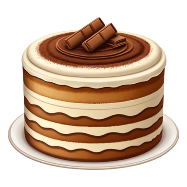 Tiramisu cake sticker