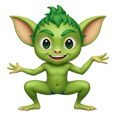 Gremlin doing a cartwheel  sticker