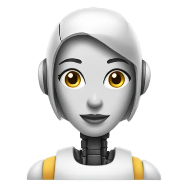 female robot for service center sticker