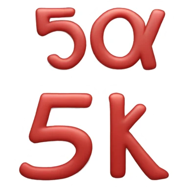 Red text "5k" sticker