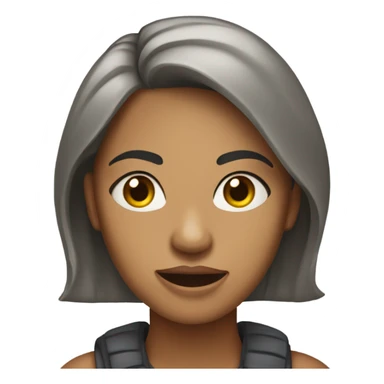 Mulher fazendo cara de deboche  sticker