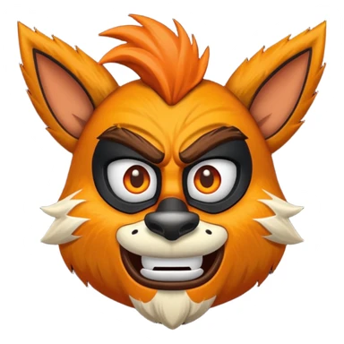 Crash Bandicoot with Uka Uka mask sticker