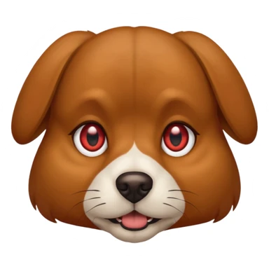 red eyed dog sticker