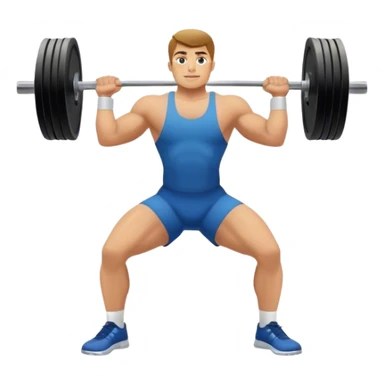 clean and jerk exercise sticker