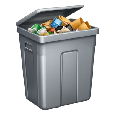 office trash box sticker