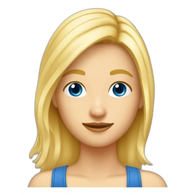 Fille blonde yeux bleus tenant de la bière sticker