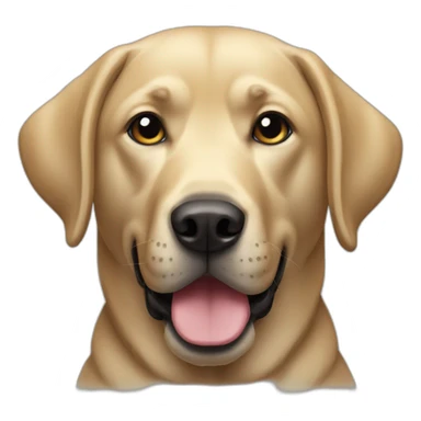 perro labrador negro sticker