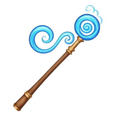 Wand with magic swirling around sticker
