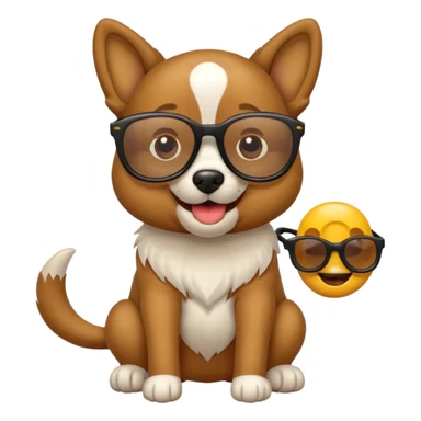 Un perro manejando un monopatín  sticker