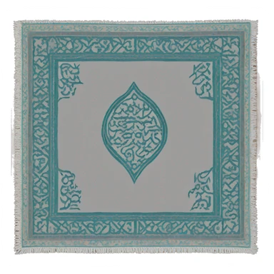 an islamic prayer mat sticker
