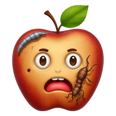 spoiled apple sticker