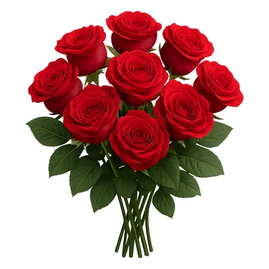 a bouquet of roses sticker