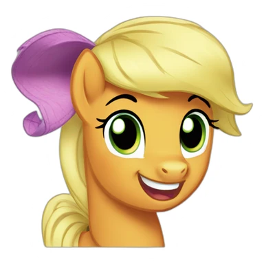 Applejack my little pony sticker