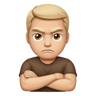 angry folded arms emoji sticker