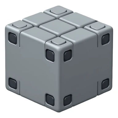 pixelated block with code brackets {} on it sticker