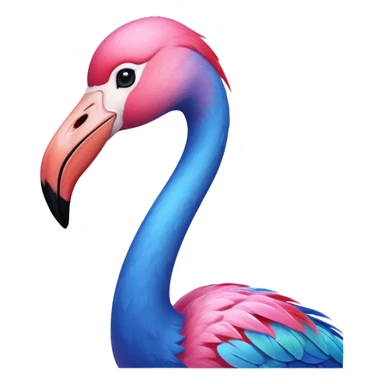 Blue Flamingo sticker