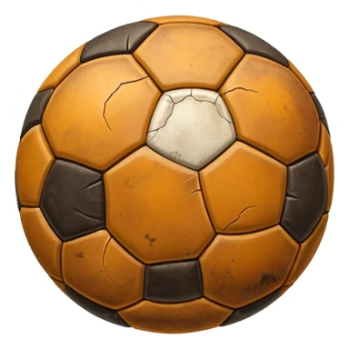 battered old soccer ball sticker