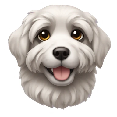 Cachorra preta peluda  sticker