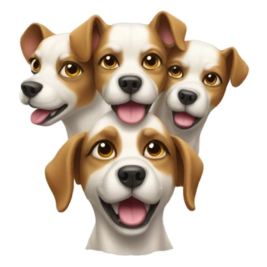 three headed dog sticker