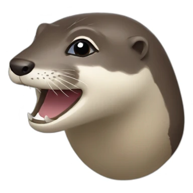 Loutre sur ours sticker