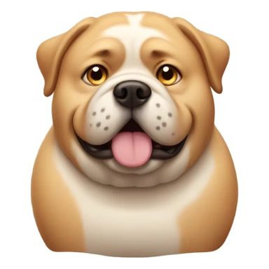 Extremely fat dog sticker