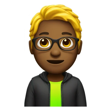 Person in neon outfit  sticker