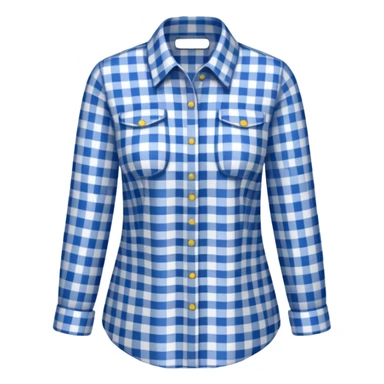 gingham shirt woman sticker