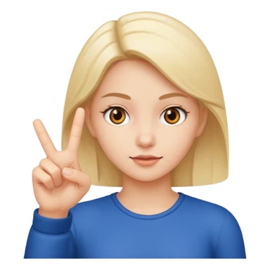 Niña sacando el dedo del medio  sticker