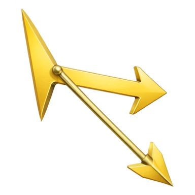 A simple skinny yellow (#EBAA3C) arrow pointing to the right sticker