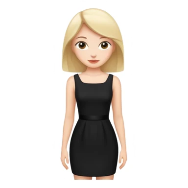 little black dress sticker