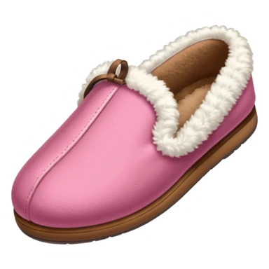 A pink house slipper thrown by the mother. sticker