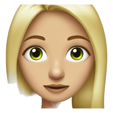 Rubia ojos verdes sticker