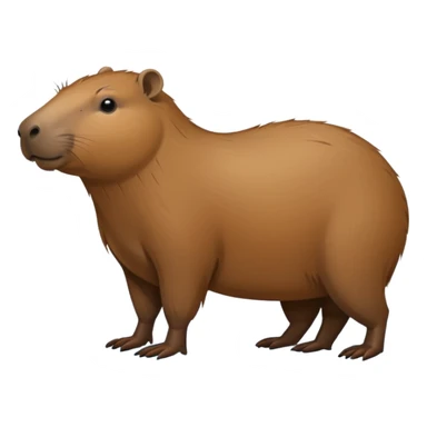 Create a capybara less like a chipmunk sticker
