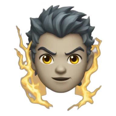 thunder demon boy sticker