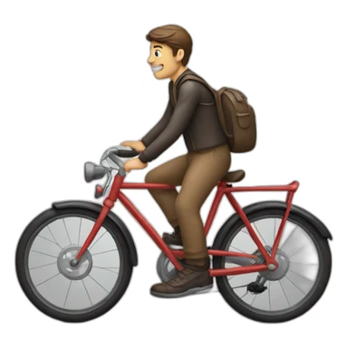 Bike with man sticker