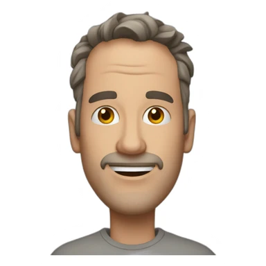 Kevin mature qui fait un cœur sticker