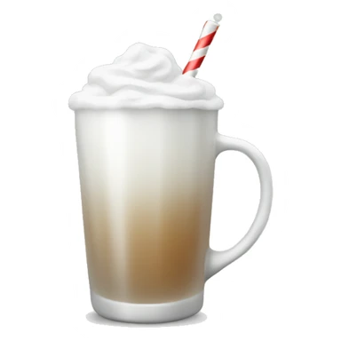 White asthetic clean Christmas drink sticker