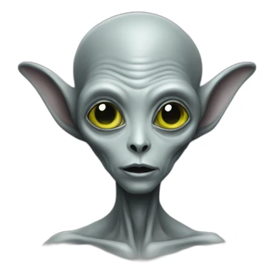Grey alien n’on details  sticker