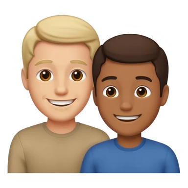 men having a conversation sticker